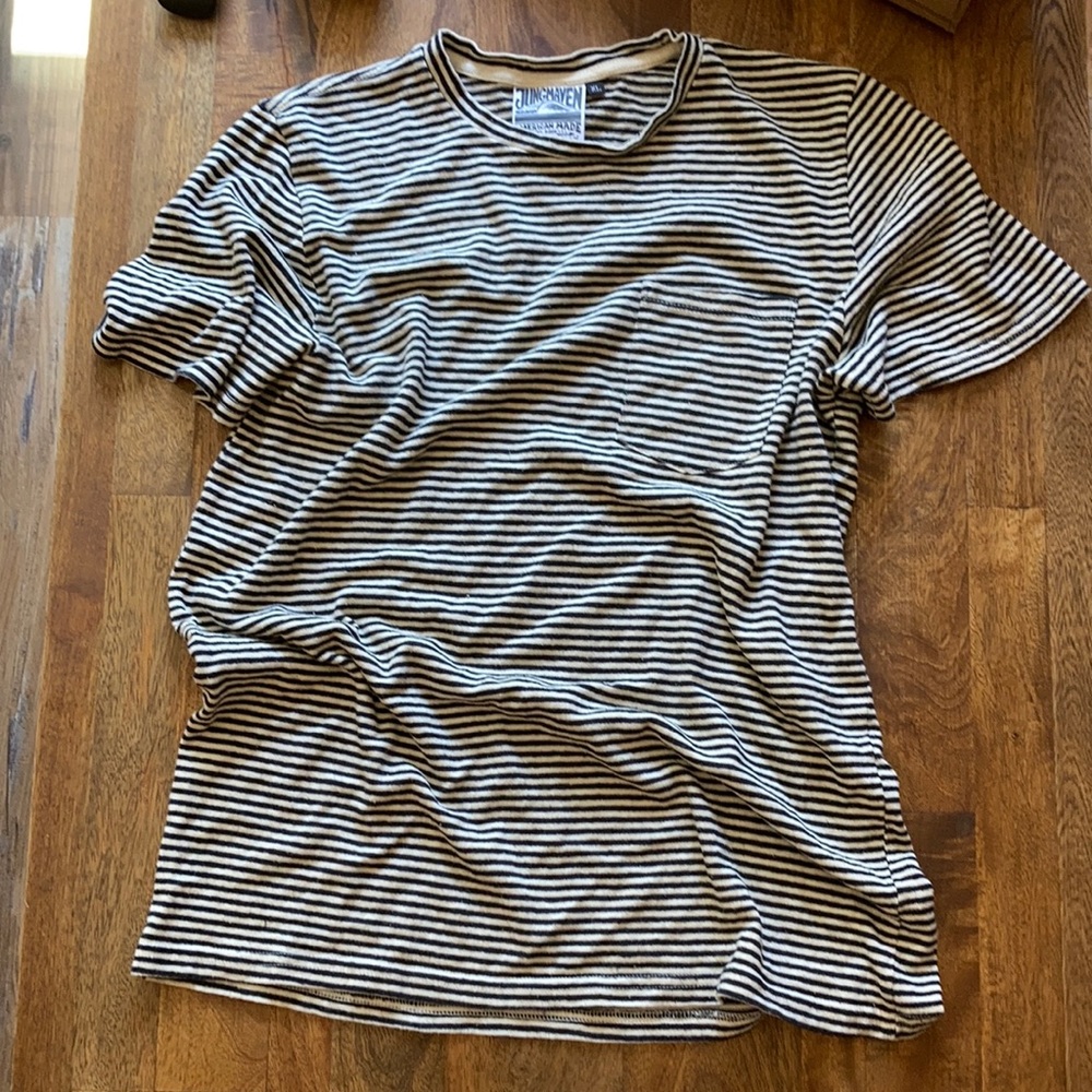 Jungmaven short sleeve stripe shirt XL